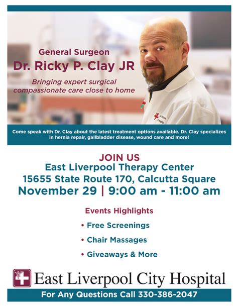 Come Speak With General Surgeon Dr Ricky Clay East Liverpool City