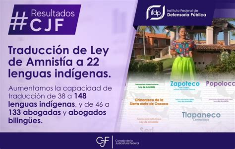 CJF On Twitter ResultadosCJF El Defensoriaifdp Tradujo A 22