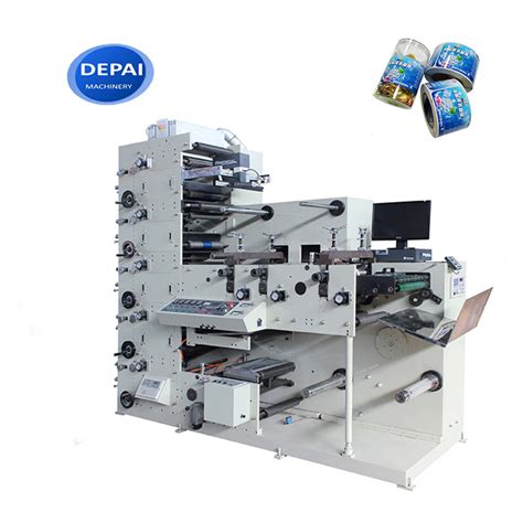 Automatic Roll To Roll Aluminium Foil Adhesive Label Stacked Colors