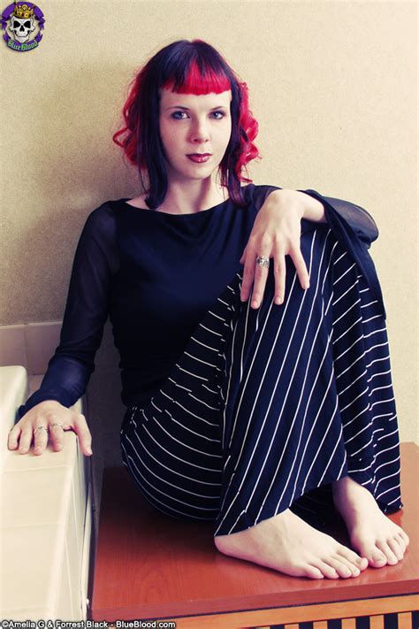 Pretty Goth Girl Szandora Gets Completely Naked Atop An End Table R Hub