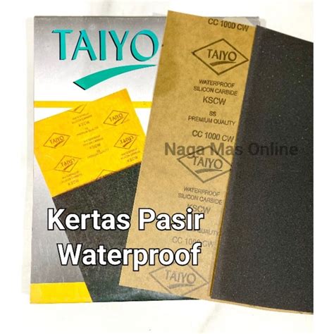 Jual Kertas Pasir Taiyo Waterproof Per Lembar Amplas Tahan Air