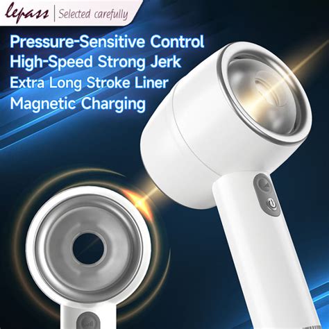 Lepass White Wind Hammer Men Telescopic Vibration Masturbator Vibrator Cup Sex Adult Toys For