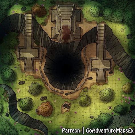 Oc Art The Ruins Of The Abyss 42x40 Dndmaps Dnd World Map