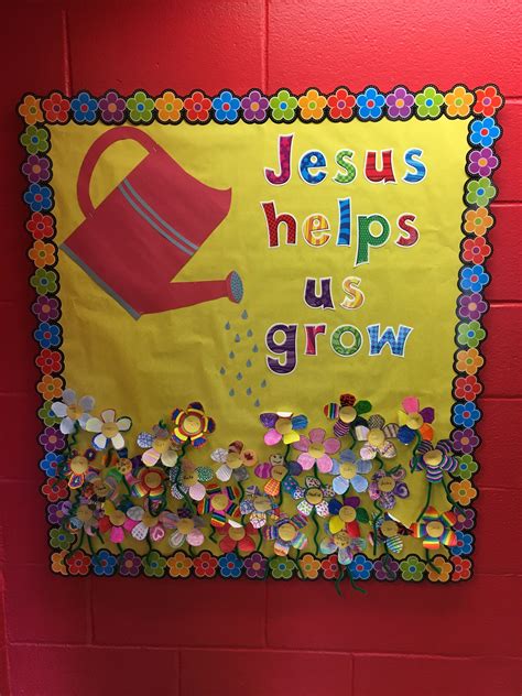 Spring Bulletin Board With Images Sunday School Decorations Sunday