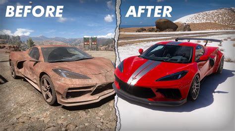 Chevrolet Corvette Stingray Rebuilding Forza Horizon Gameplay Pc