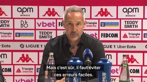 AS Monaco Adi Hütter Très difficile à accepter de perdre et d