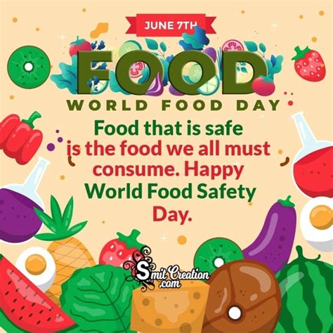 19 World Food Safety Day Pictures And Graphics For Different Festivals