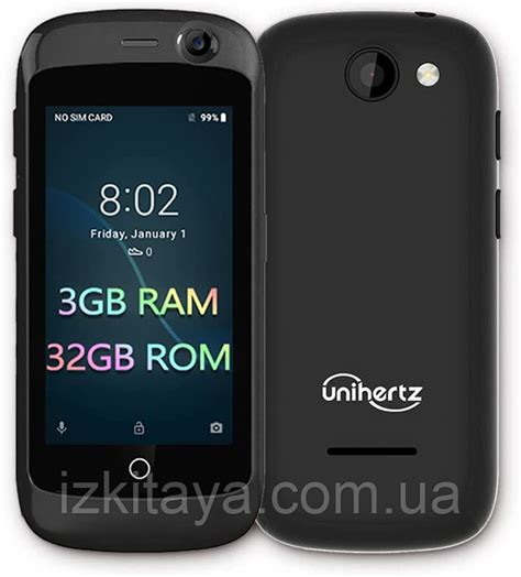 Купить Мини смартфон Unihertz Jelly Pro 3/32Gb black компактный ...