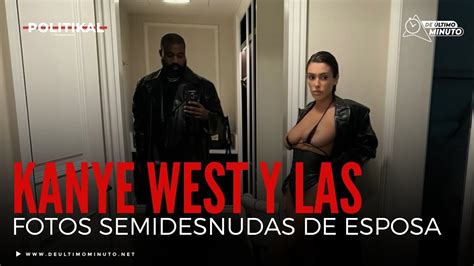 KANYE WEST SORPRENDE AL PUBLICAR IMÁGENES SEMIDESNUDAS DE SU ESPOSA