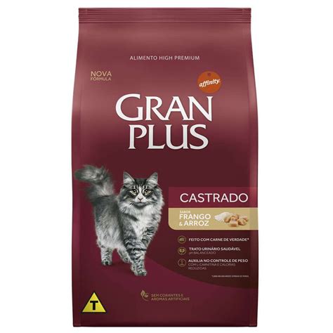 Gran Plus Gatos Castrados Frango E Arroz 10 1kg Aupetmia Petshop