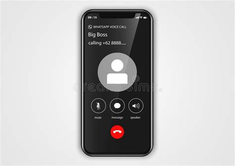 Iphone Call Screen Interface Accept Button Decline Button Incoming
