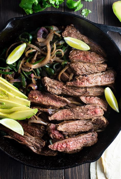 Skillet Flank Steak Fajitas Recipe Kitchen Swagger