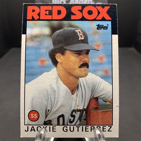 1986 Topps Jackie Gutierrez 633 Red Soxs EBay