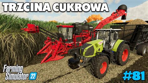 KOSZENIE TRZCINY CUKROWEJ Farming Simulator 22 81 YouTube