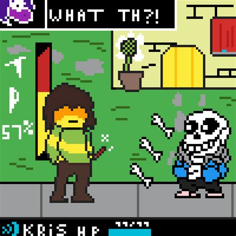 Pixilart - Deltarune sans by undertale-pixil