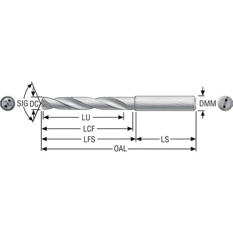 Seco Jobber Length Drill Bit Mm Dia Deg Solid