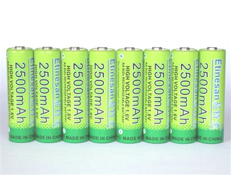 Pcs Lot Etinesan V Aa Mah Nizn Ni Zn Rechargeable Battery