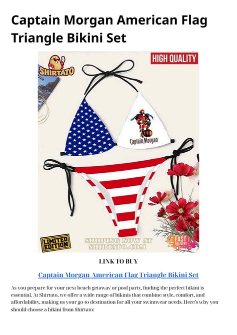 Captain Morgan American Flag Triangle Bikini Set By 94kfashion Issuu