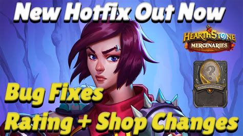 New Hotfix Out Now Brings Bug Fixes Changes To The Rating System And