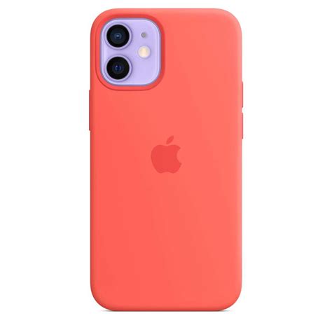 Funda Silicone Case Compatible Magsafe Para El Iphone 12 Mini Pomelo