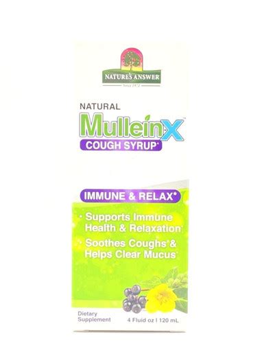 Mullein X Cough Syrup 4oz Ullmans Health And Beauty