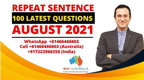 Repeat Sentence Pte Speaking August Latest Real Exam Memories A