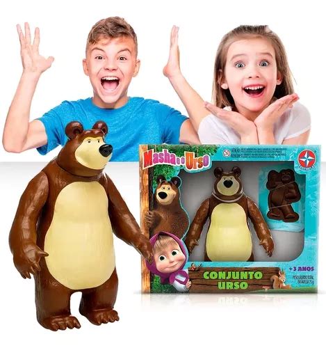 Conjunto Urso Masha E O Urso Super Massinha Estrela MercadoLivre