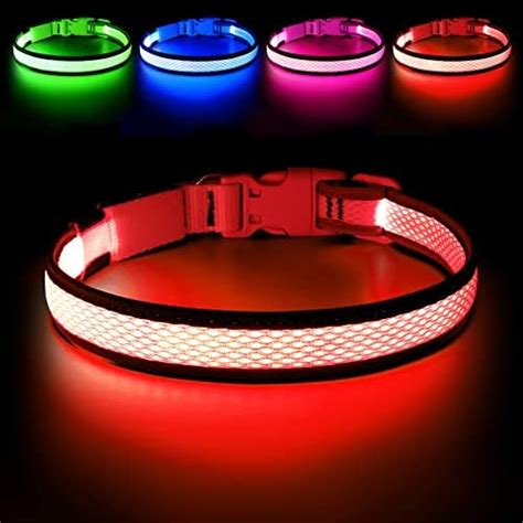 Flashseen Collier Led Pour Chien Rechargeable Par Usb R Glable