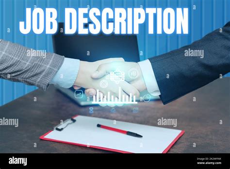 Handwriting Text Job Description Business Showcase A Document That