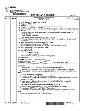 Fillable Online Support Providencehospital Rhhphy R Phy Pg