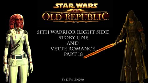 Star Wars The Old Republic Sith Warrior Light Side Story Line And