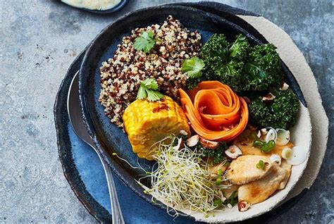 Buddha Bowl Croquant Au Blanc De Poulet Et Sa Sauce Au Yaourt