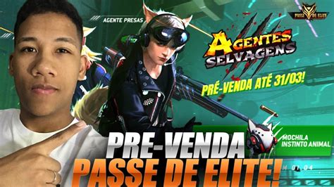 FREE FIRE AO VIVO CHEGOU O NOVO PASSE DE ELITE TREINAMENTO MOBILE