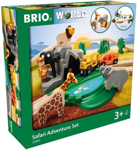 Деревянная железная дорога Brio World - Стартовый игровой набор Сафари ...
