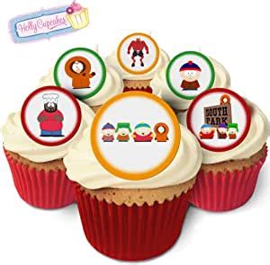 Amazon 24 Fabulous Pre Cut Edible Wafer Cake Toppers South Park