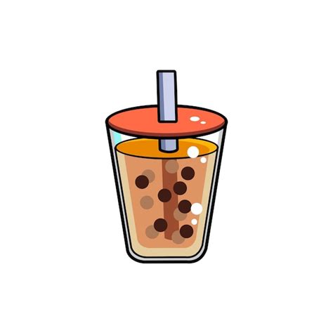 Bubble Tea Illustration Premium Vektor