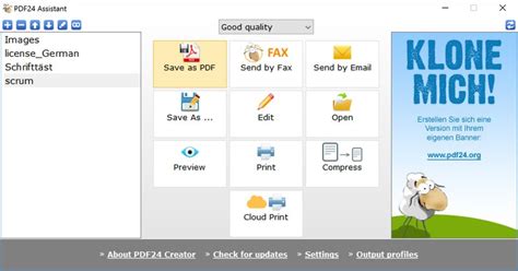 Pdf24 Creator Download Pdf Dokumente Erstellen Und Bearbeiten