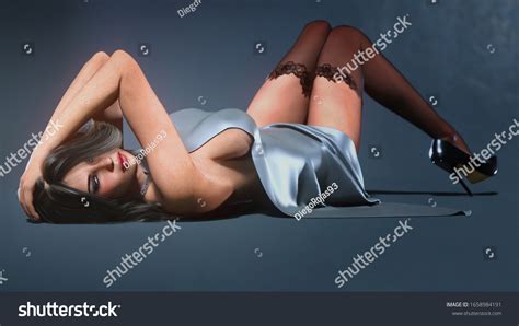 D Black White Render Naked Woman Stock Illustration Shutterstock