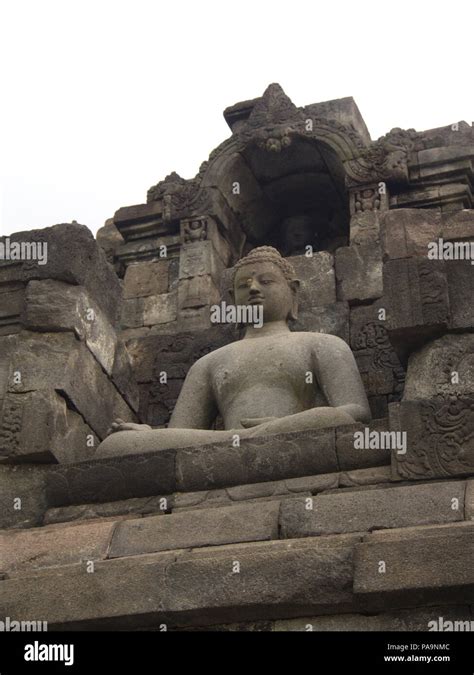 Buddha Statue in Borobudur in Yogyakarta City. Travel in Indonesia. 8th ...