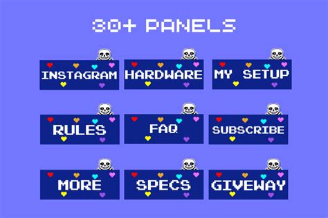 Undertale Twitch Overlay Twitch Overlay Streaming Pack Retro Stream