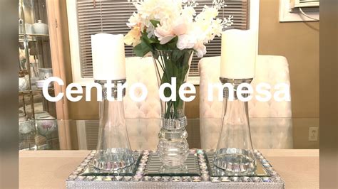 Diy Centro De Mesa Elegante Para El Comedor Youtube