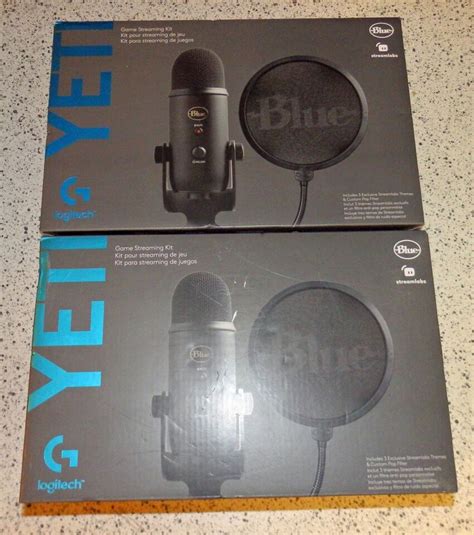 New Logitech Yeti Blue Game Streaming Kit Usb Condenser Microphone Streamlabs 97855180902 Ebay