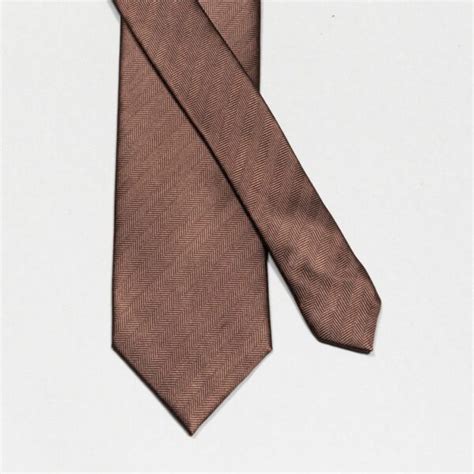 Corbata Caf Chocolate Estructura Labrada Marca Colletti Cl Sico