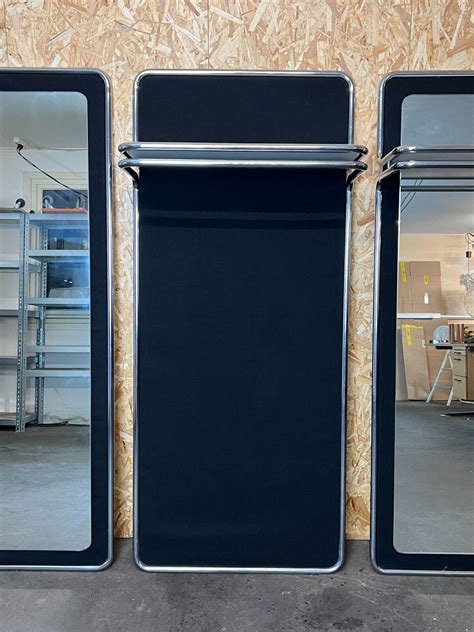 60s 70s Wardrobe Wall Wardrobe Läsko 3 Part Chrome Space Age Design For