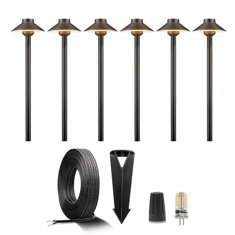 Outdoor Brass low voltage Path Lights Kits – Gardenreet Lighting