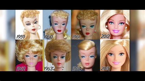 Evolution Of Barbie Timeline