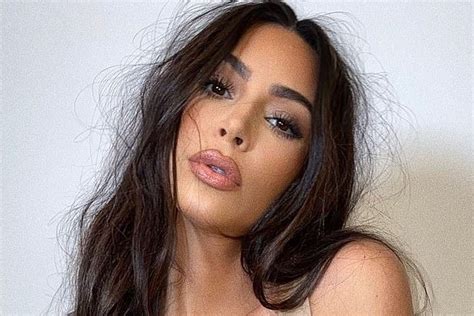 Kim Kardashian Flaunts Her Curves In A Revealing Faux Leather Bikini As