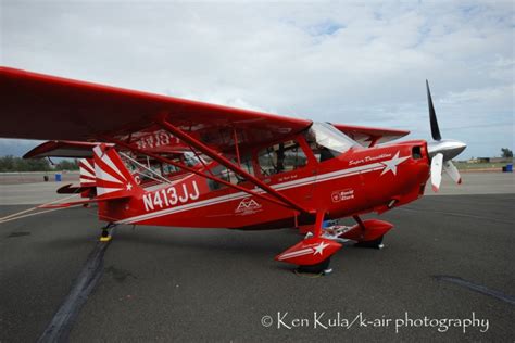 American Champion Super Decathalon At Kaneohe Bay Hawaii