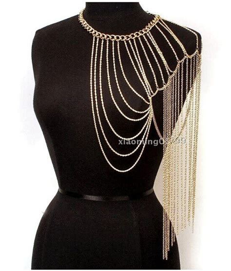 Yeni moda bayan seksi sequins püsküllü sütyen Bikini Beach demeti kolye göbek zinciri moda takı