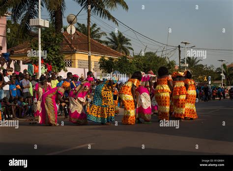 Bissau Republic Of Guinea Bissau February 12 2018 Group Of Women